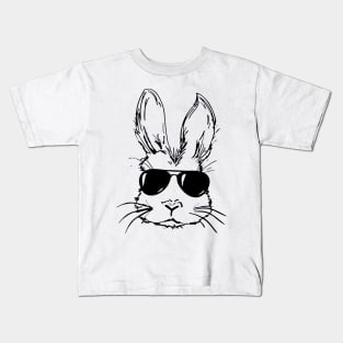 Easter Bunny Sunglasses Kids T-Shirt